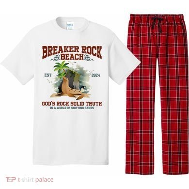 GodS Rock Solid Retro Breaker Rock Beach Vbs 2024 Pajama Set