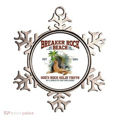 GodS Rock Solid Retro Breaker Rock Beach Vbs 2024 Ornament