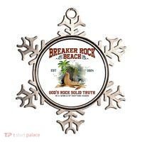 GodS Rock Solid Retro Breaker Rock Beach Vbs 2024 Ornament thumb 0