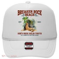 GodS Rock Solid Retro Breaker Rock Beach Vbs 2024 Hat thumb 0