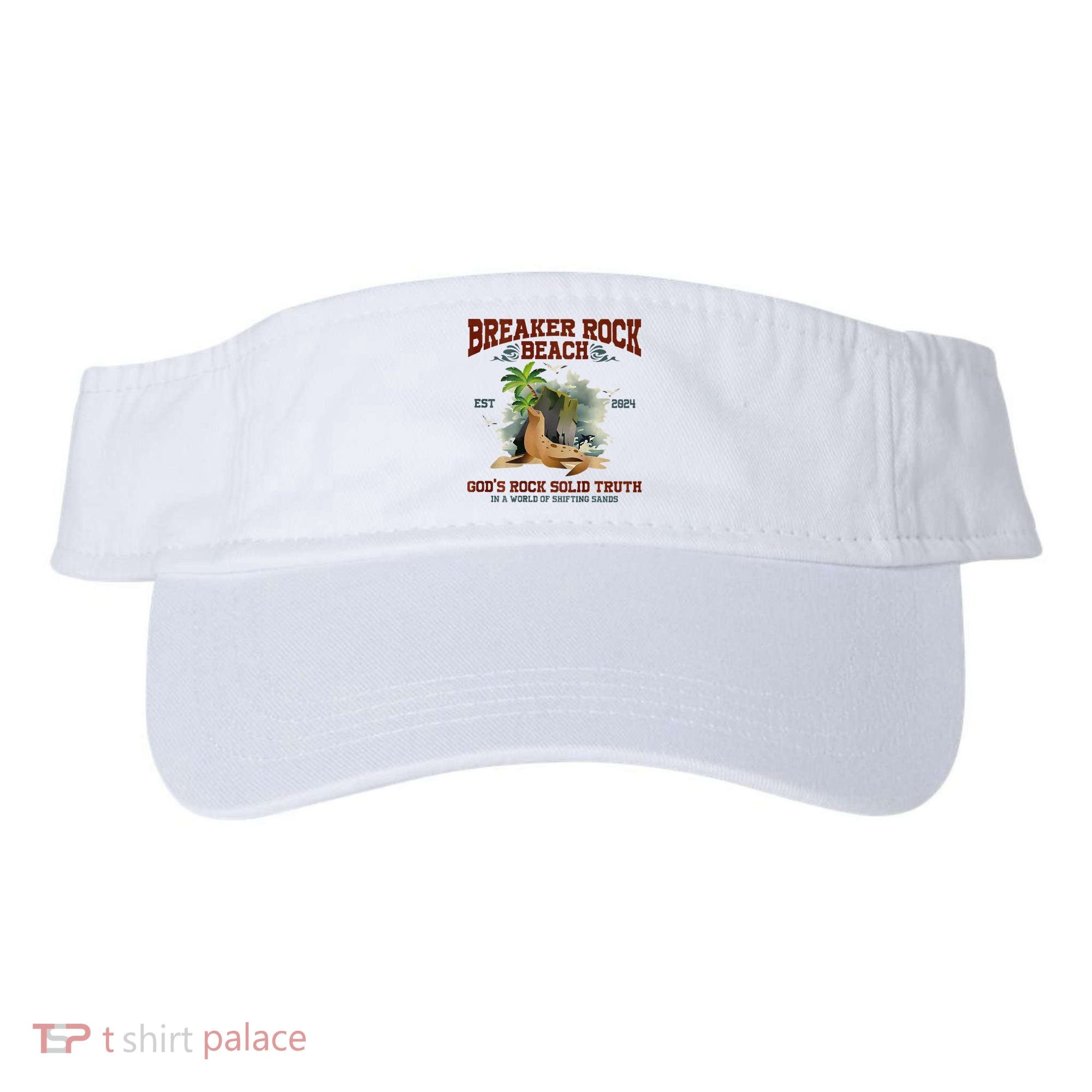 GodS Rock Solid Retro Breaker Rock Beach Vbs 2024 Visor
