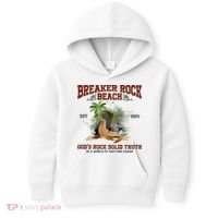 GodS Rock Solid Retro Breaker Rock Beach Vbs 2024 Kids Hoodie thumb 0