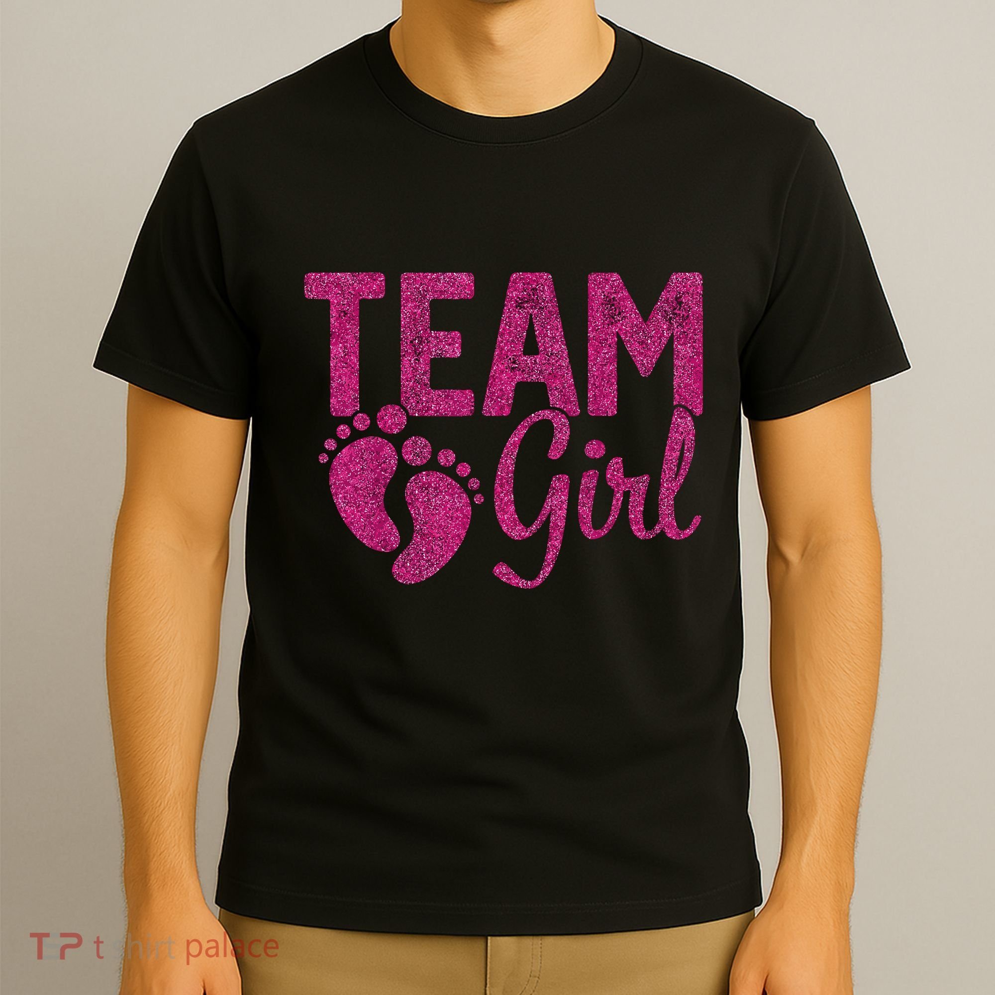 Gender Reveal Team Girl Pink T-Shirt