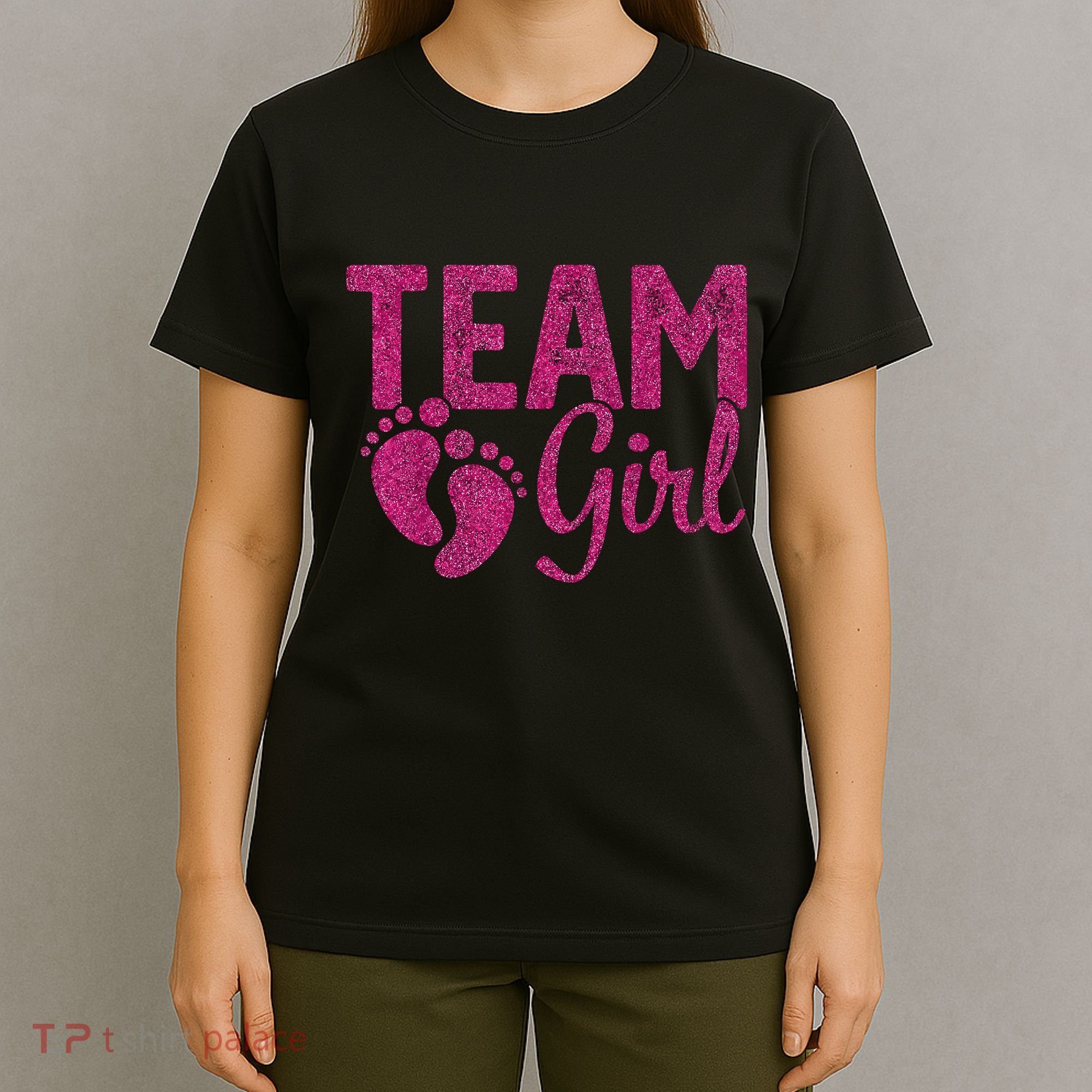 Gender Reveal Team Girl Pink T-Shirt