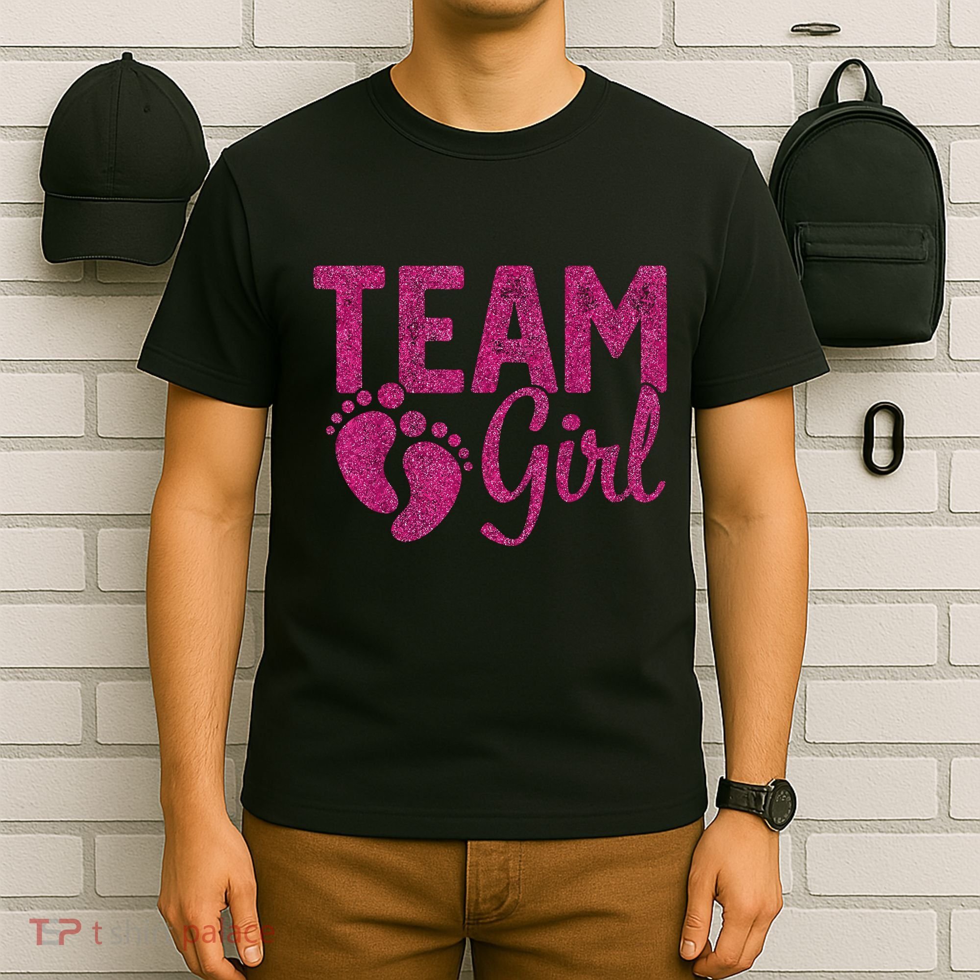 Gender Reveal Team Girl Pink T-Shirt