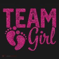 Gender Reveal Team Girl Pink T-Shirt thumb 7