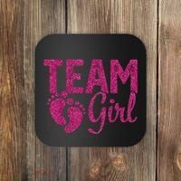 Gender Reveal Team Girl Pink Coaster thumb 0