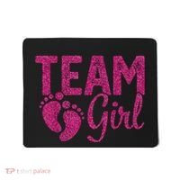 Gender Reveal Team Girl Pink Mousepad thumb 0