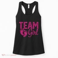 Gender Reveal Team Girl Pink Women's Tank Top thumb 0