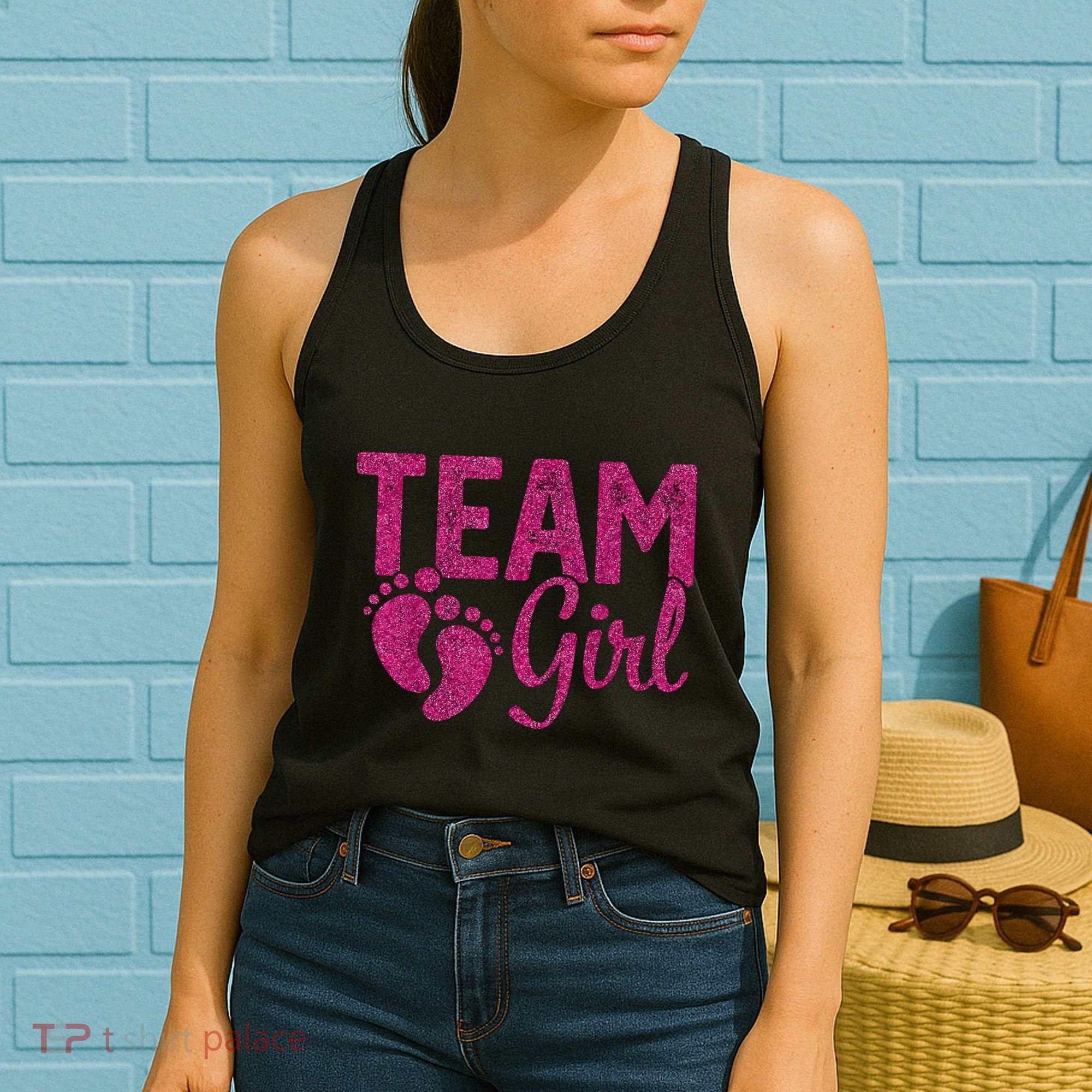 Gender Reveal Team Girl Pink Women's Tank Top