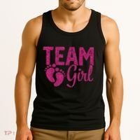 Gender Reveal Team Girl Pink Tank Top thumb 3