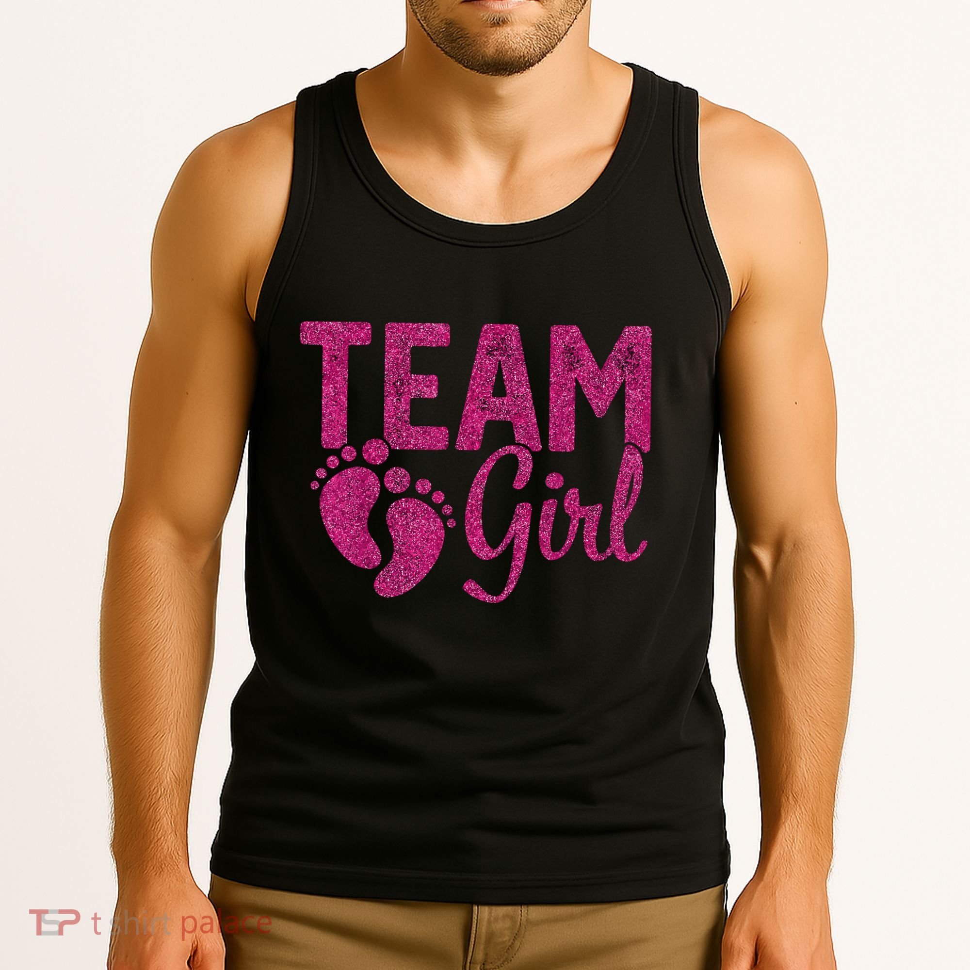 Gender Reveal Team Girl Pink Tank Top