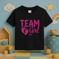 Gender Reveal Team Girl Pink Toddler T-Shirt thumb 3
