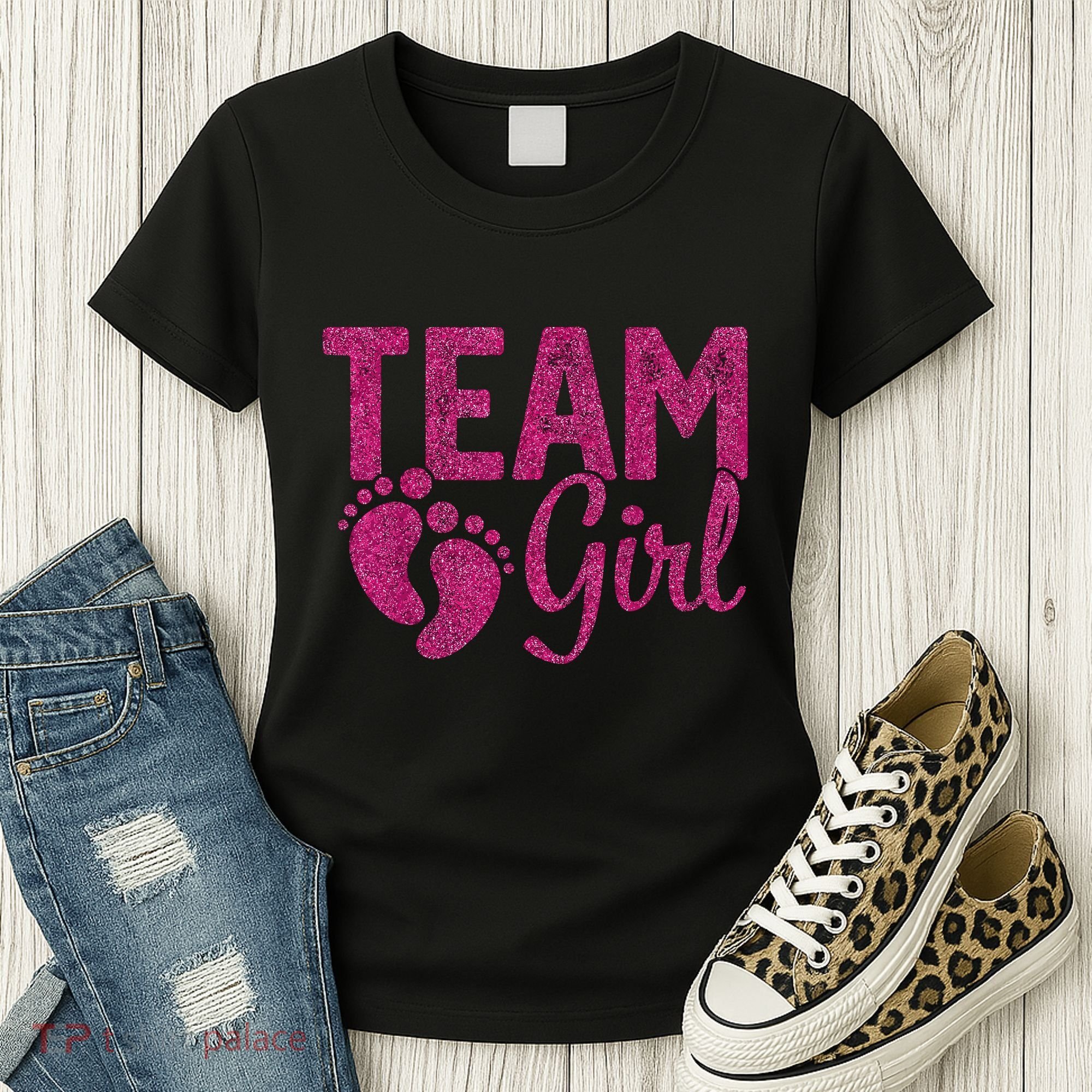 Gender Reveal Team Girl Pink Women's T-Shirt