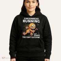 Gingerbread Running Team Christmas Cookie Funny Baking Hoodie thumb 5
