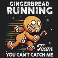 Gingerbread Running Team Christmas Cookie Funny Baking Beanie thumb 2