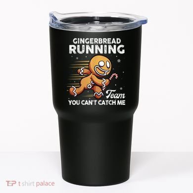 Gingerbread Running Team Christmas Cookie Funny Baking Tumbler