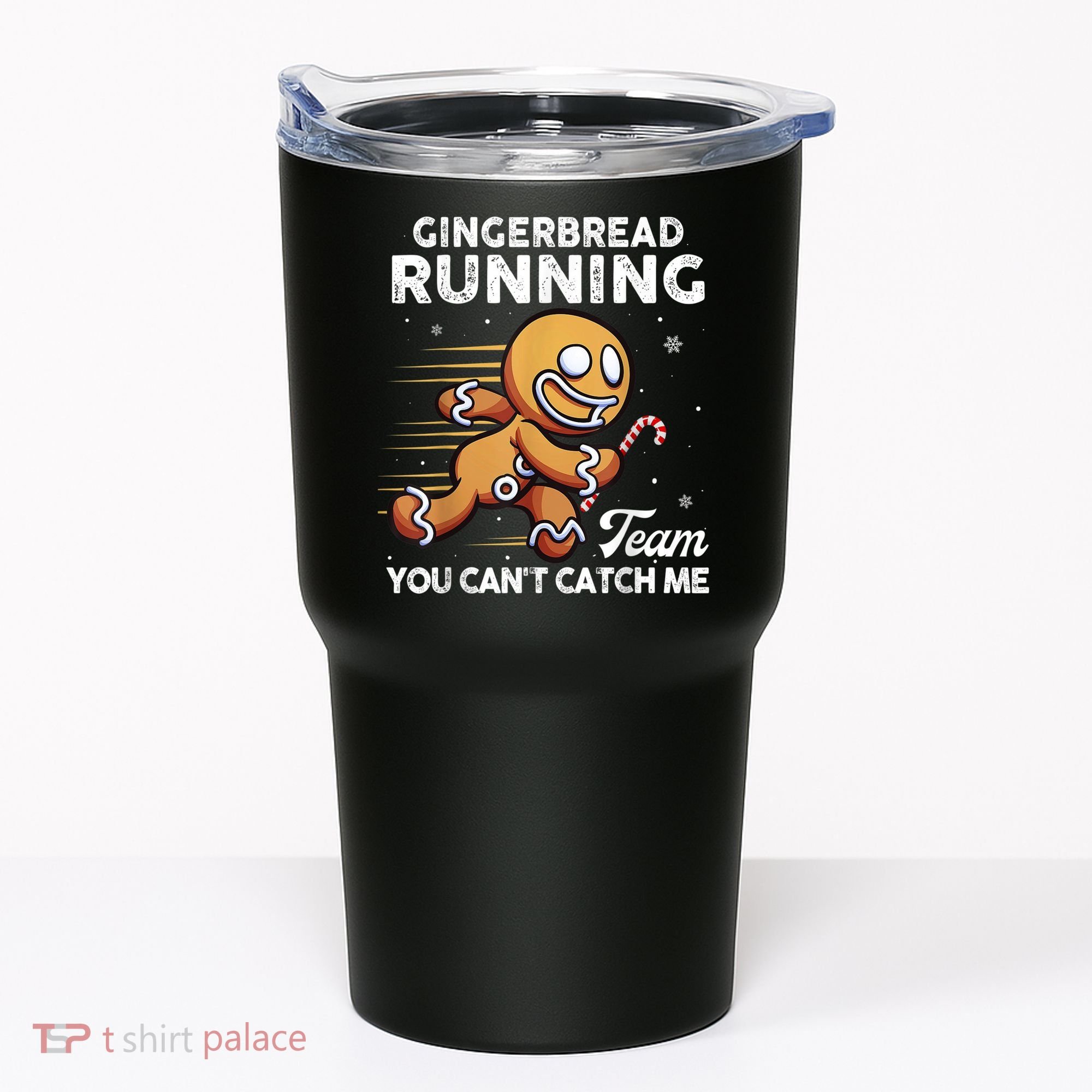 Gingerbread Running Team Christmas Cookie Funny Baking Tumbler