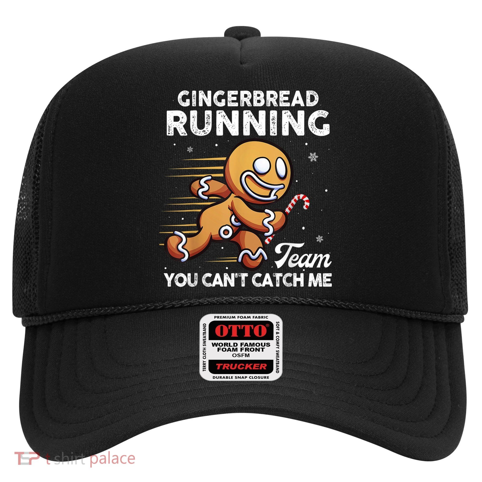 Gingerbread Running Team Christmas Cookie Funny Baking Hat