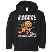 Gingerbread Running Team Christmas Cookie Funny Baking Toddler Hoodie thumb 0