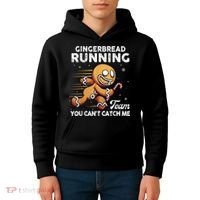 Gingerbread Running Team Christmas Cookie Funny Baking Kids Hoodie thumb 4