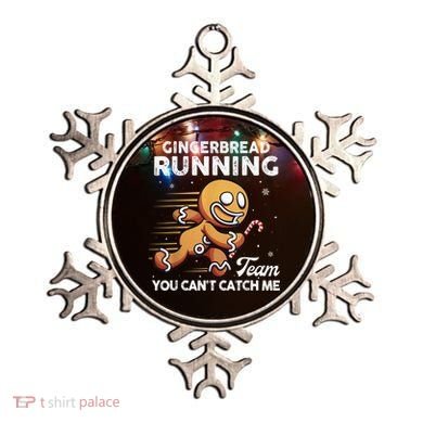 Gingerbread Running Team Christmas Cookie Funny Baking Ornament
