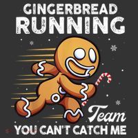 Gingerbread Running Team Christmas Cookie Funny Baking Ornament thumb 1