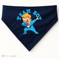 Gender Reveal Team Boy USA-Made Doggie Bandana thumb 0