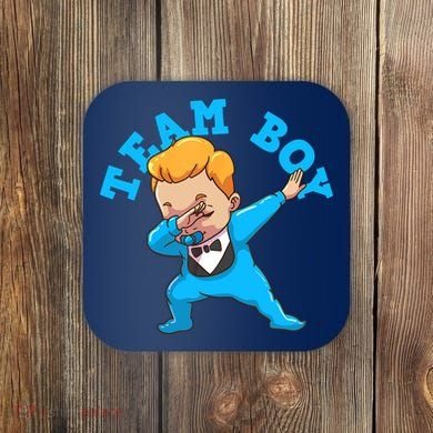Gender Reveal Team Boy Coaster