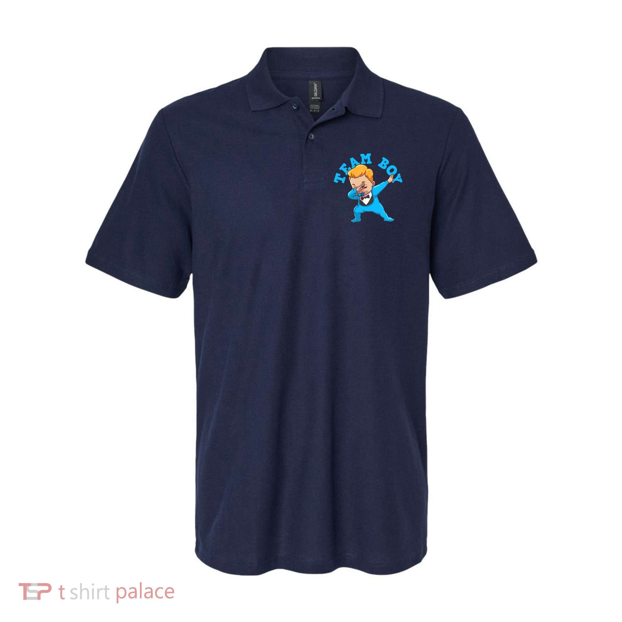 Gender Reveal Team Boy Polo