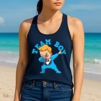 Gender Reveal Team Boy Women's Tank Top thumb 2