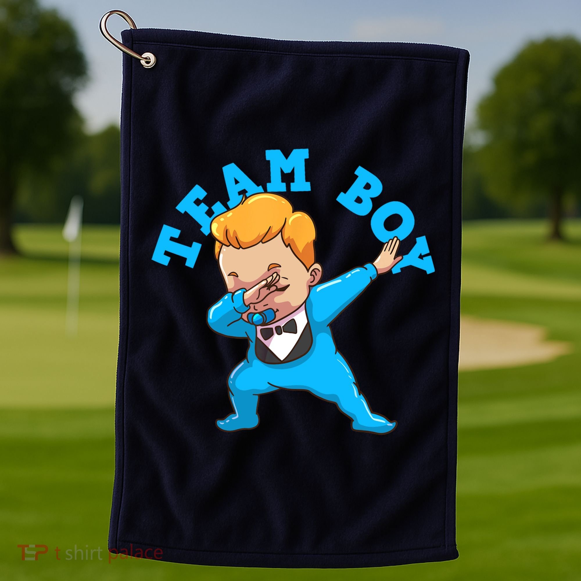 Gender Reveal Team Boy Golf Towel