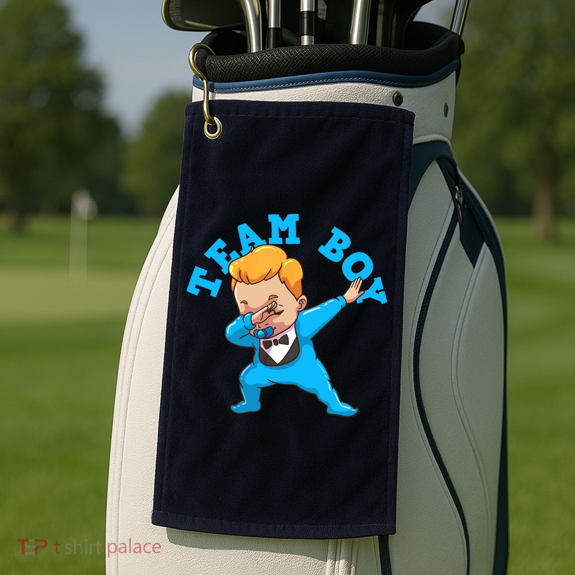 Gender Reveal Team Boy Golf Towel