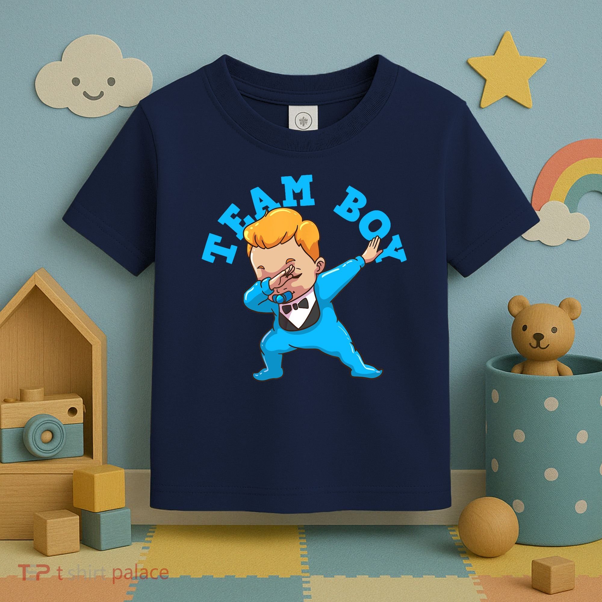 Gender Reveal Team Boy Toddler T-Shirt