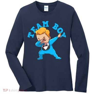 Gender Reveal Team Boy Women's Long Sleeve Shirt