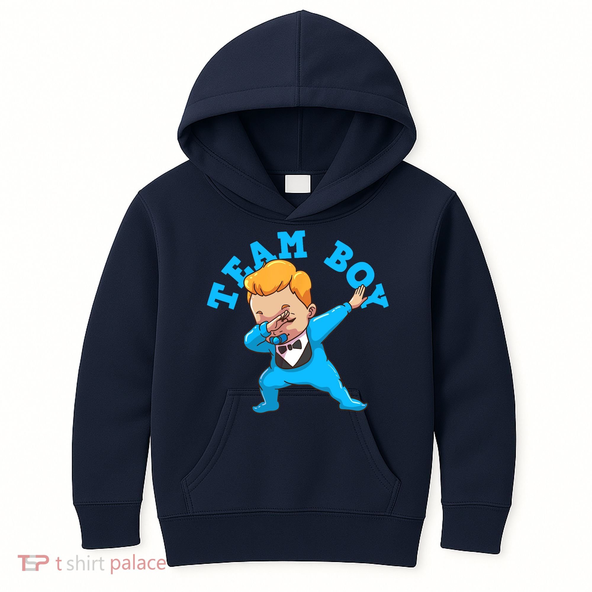 Gender Reveal Team Boy Kids Hoodie