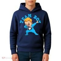 Gender Reveal Team Boy Kids Hoodie thumb 4