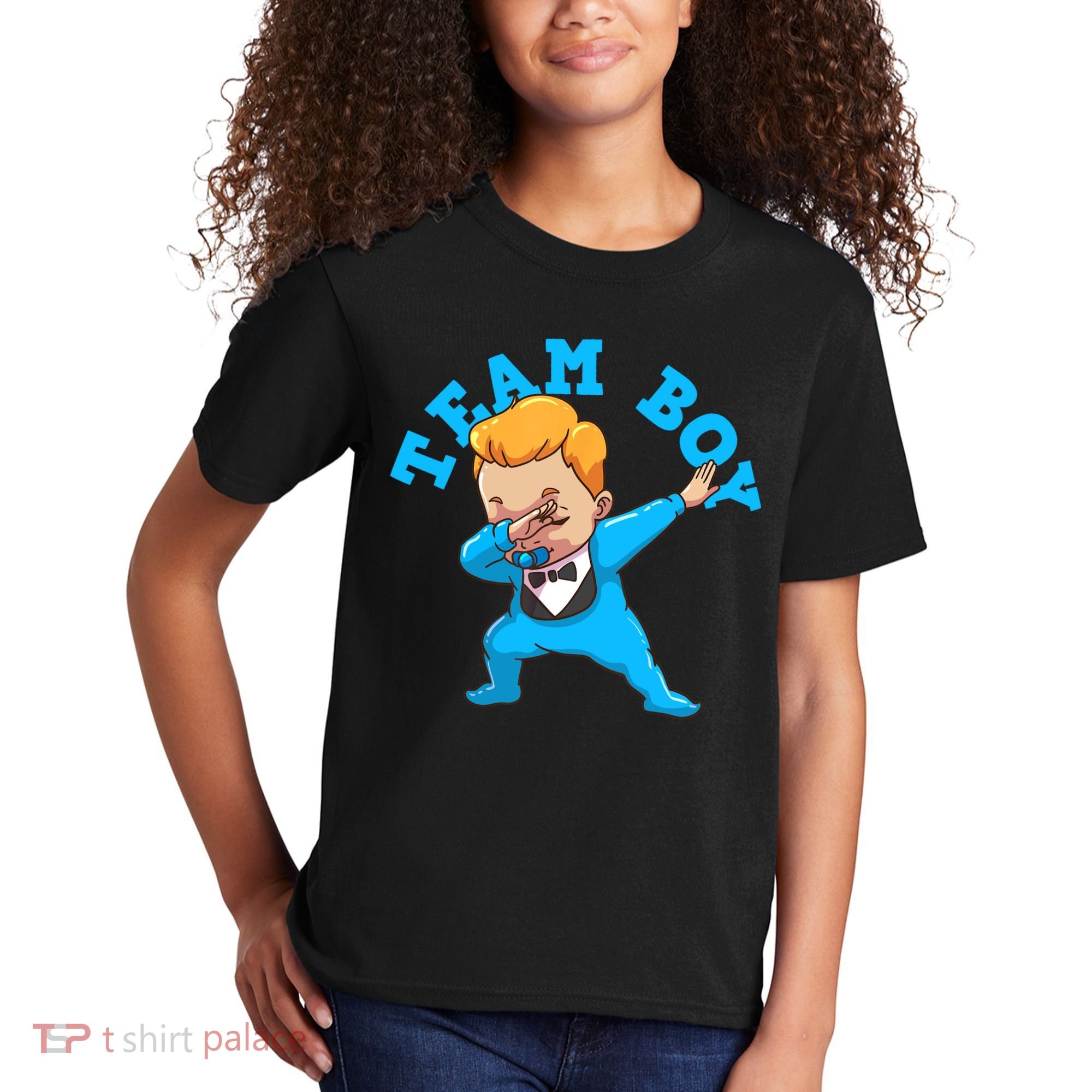 Gender Reveal Team Boy Kids T-Shirt