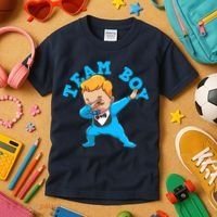 Gender Reveal Team Boy Kids T-Shirt thumb 3