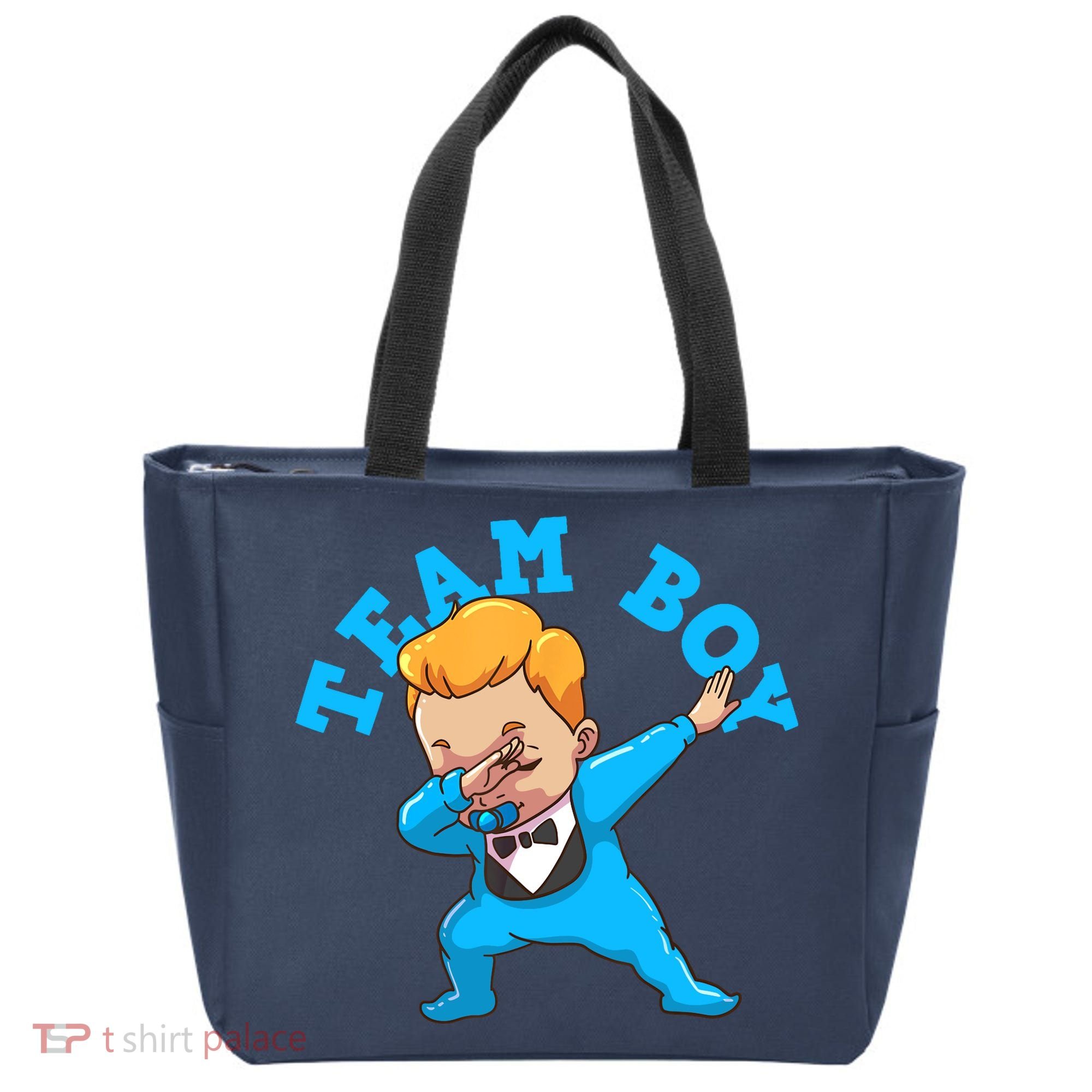 Gender Reveal Team Boy Tote Bag