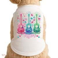 Girl Retro Taylor First Name Personalized Groovy 80'S P.i.n.k. Doggie Tank thumb 0