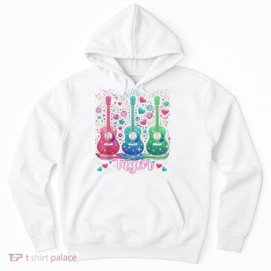 Girl Retro Taylor First Name Personalized Groovy 80'S P.i.n.k. Hoodie