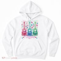Girl Retro Taylor First Name Personalized Groovy 80'S P.i.n.k. Hoodie thumb 0
