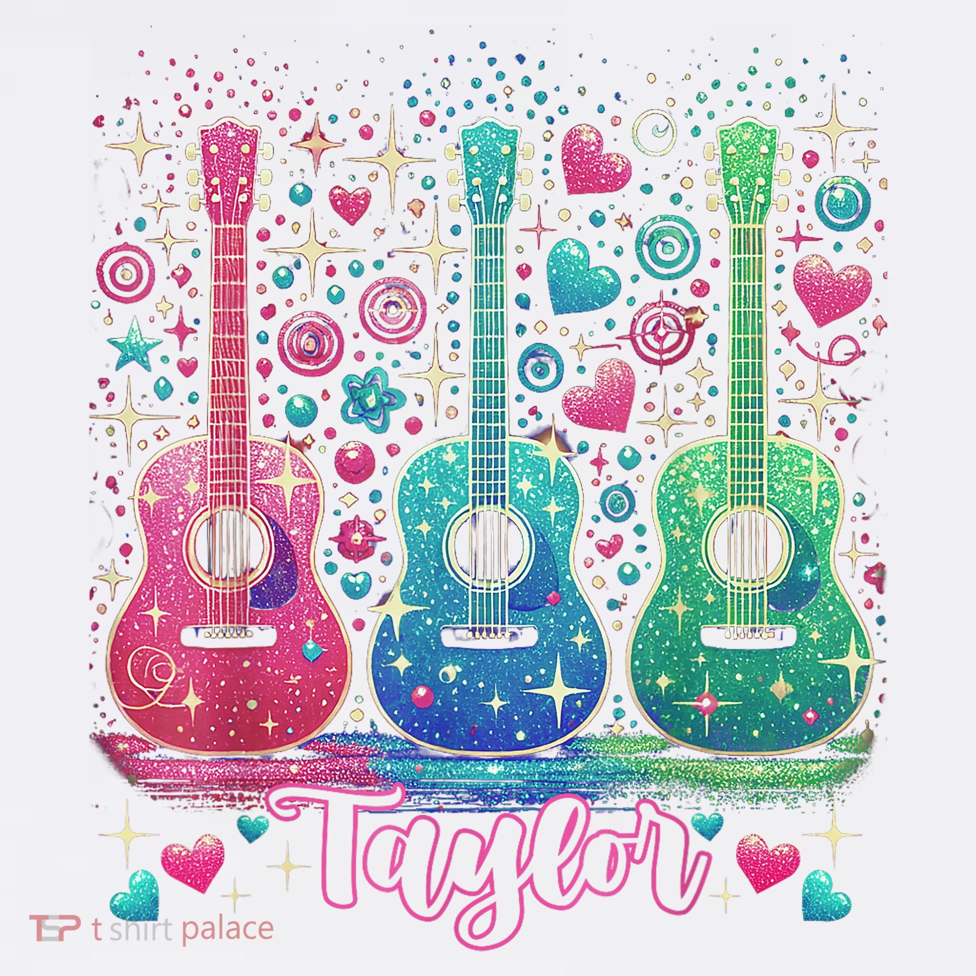 Girl Retro Taylor First Name Personalized Groovy 80'S P.i.n.k. T-Shirt