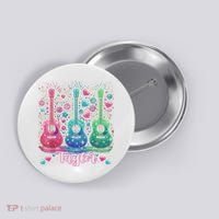 Girl Retro Taylor First Name Personalized Groovy 80'S P.i.n.k. Button thumb 0