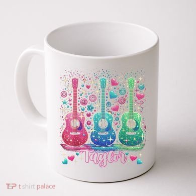 Girl Retro Taylor First Name Personalized Groovy 80'S P.i.n.k. Coffee Mug