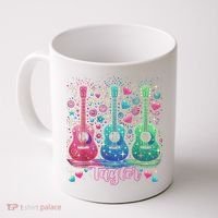 Girl Retro Taylor First Name Personalized Groovy 80'S P.i.n.k. Coffee Mug thumb 0