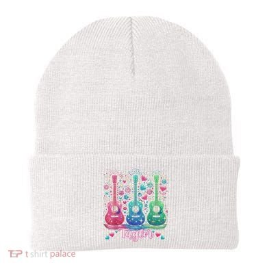 Girl Retro Taylor First Name Personalized Groovy 80'S P.i.n.k. Beanie
