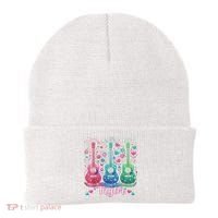 Girl Retro Taylor First Name Personalized Groovy 80'S P.i.n.k. Beanie thumb 0