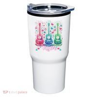 Girl Retro Taylor First Name Personalized Groovy 80'S P.i.n.k. Tumbler thumb 0